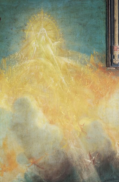 God de Vader van het Isenheim altaarstuk, detail door Matthias Grünewald
